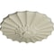Ekena Millwork Shakuras Ceiling Medallion (Fits Canopies up to 1 3/8"), Hand-Painted Clear Yellow, 9"OD x 1 3/8"P CM09SHCYF - alternate 2